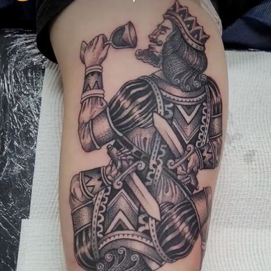 Custom tattoo artist Colton tattoos specialising in black and grey tattoos at the art of tattoo stud