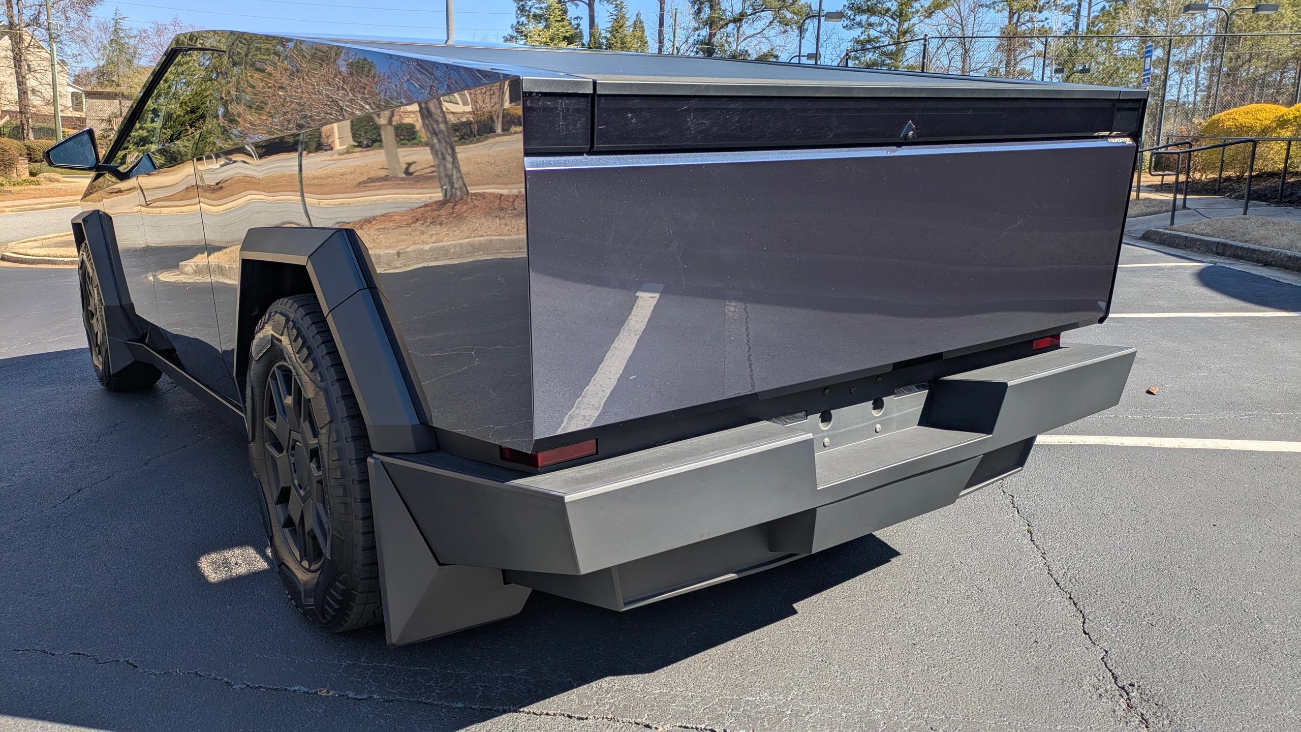 tesla cyber truck wrapped in vvivid color fusion shadow ash ppf paint protection