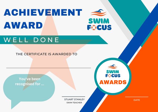 Swim Focus awards - learn to swim