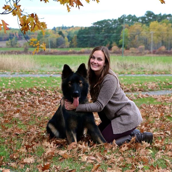 My first dog, Baron, that I did obedience training with.