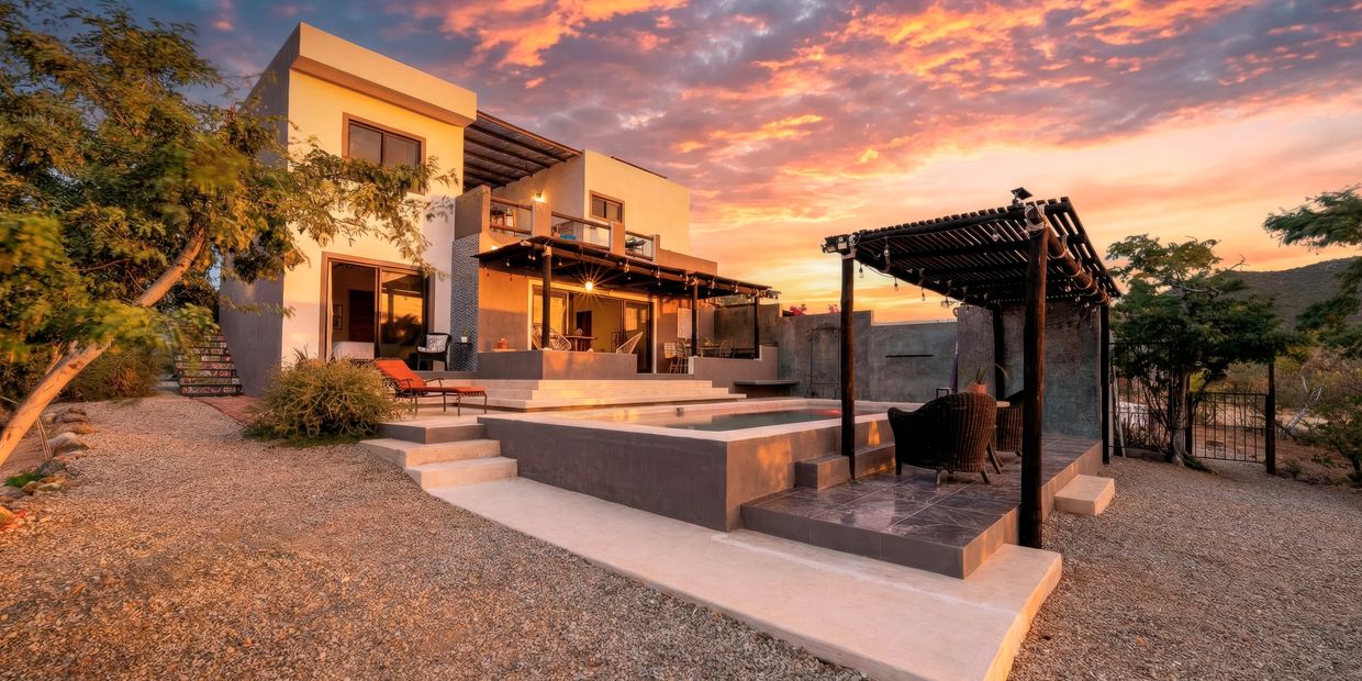 contemporary home located in the peaceful community of Zacatitos, east cape san jose del cabo mexico