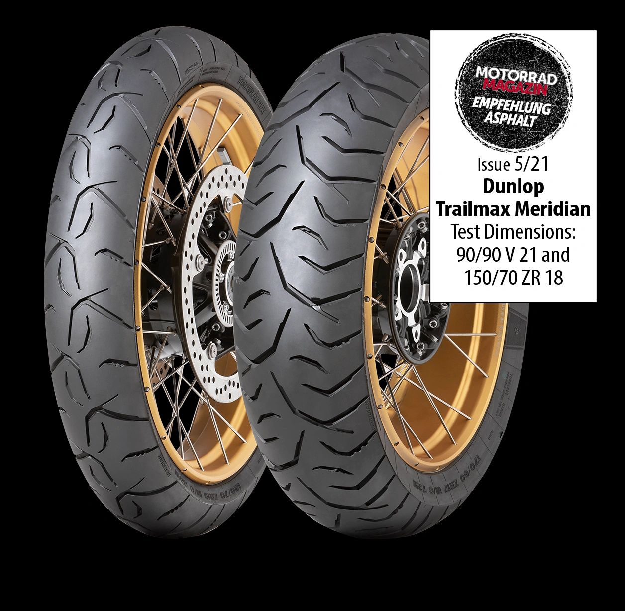 Motorrad Magazin names Dunlop Trailmax Meridian 'asphalt emperor'