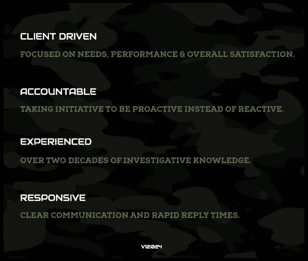 AZ3i Investigations experts: client driven, accountable, experienced, and responsive. 