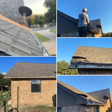 DAMAGED ROOF BEFORE AND AFTER PICTURES