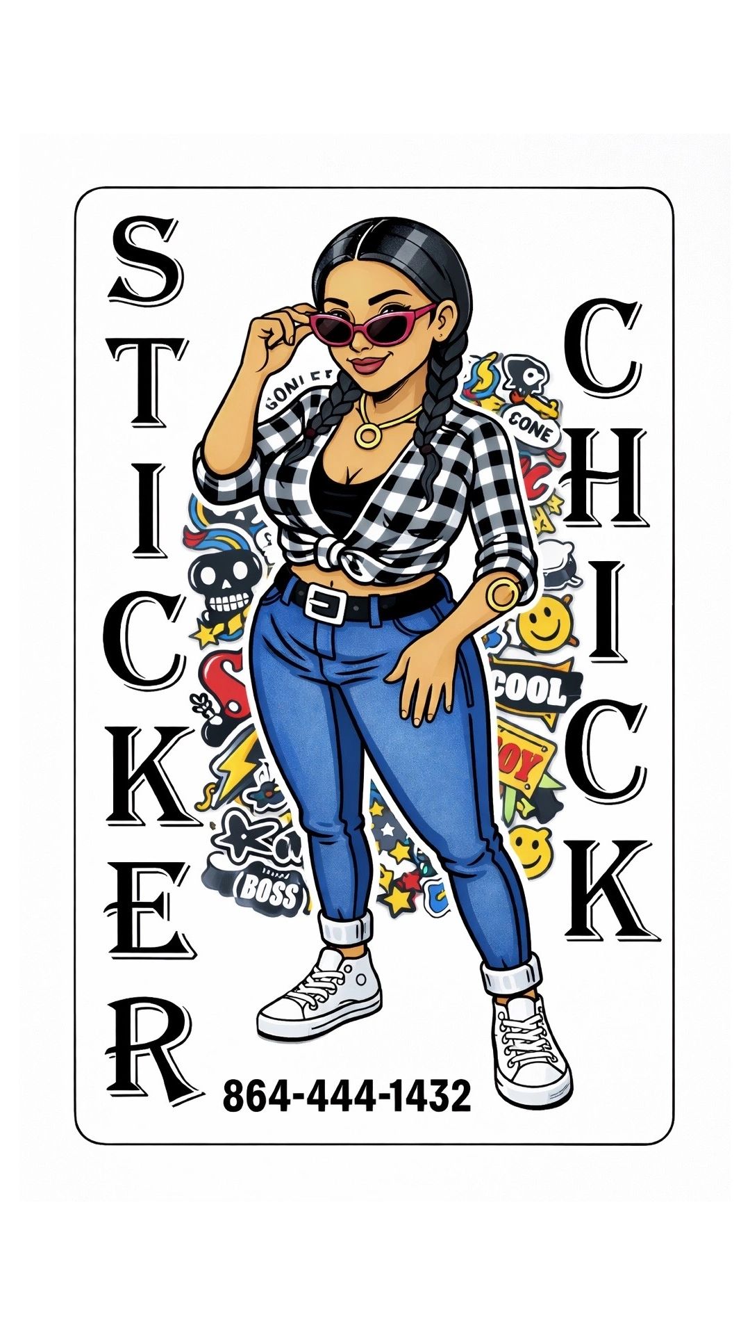 Sticker chick logo