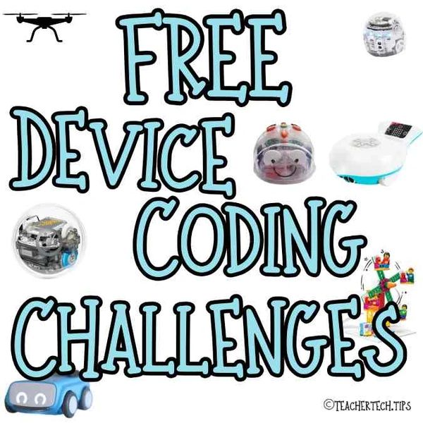 free device coding challenge cards great for STEM classroom