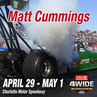 Social media ad for NHRA Top Alcohol Dragster