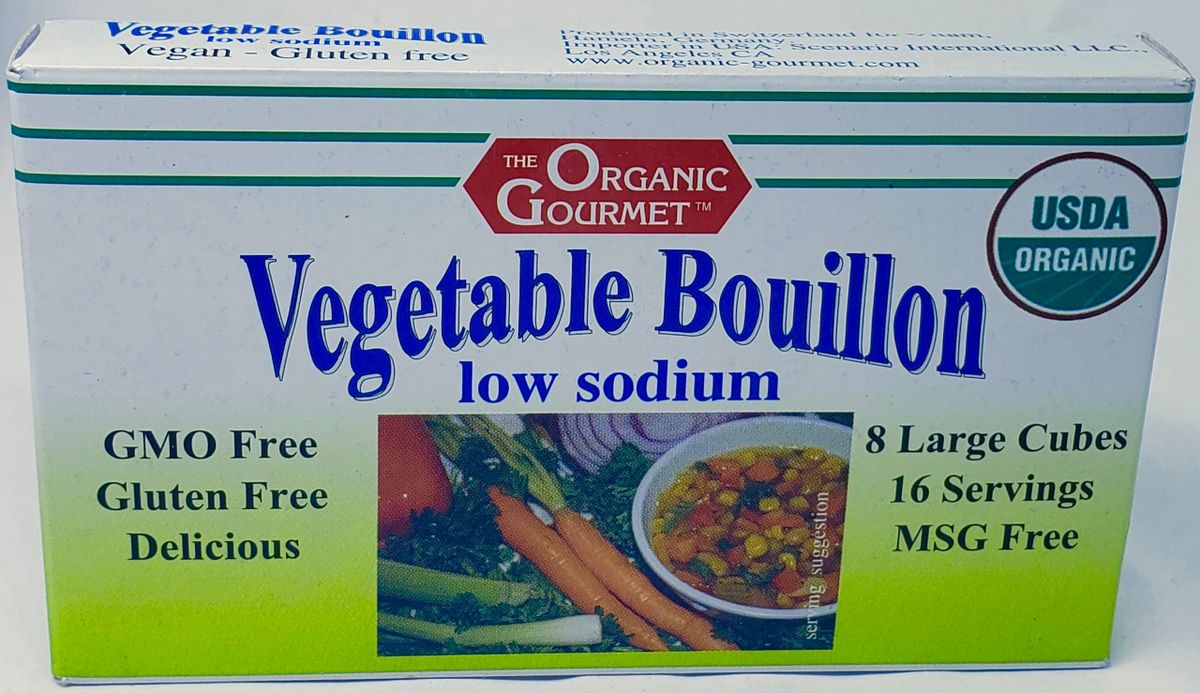 Organic Low Sodium Vegetable Bouillon Cubes