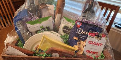 Gift basket for celebrations.