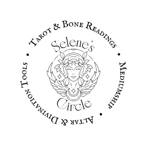Selene's Circle logo with the goddess Selene in the centre