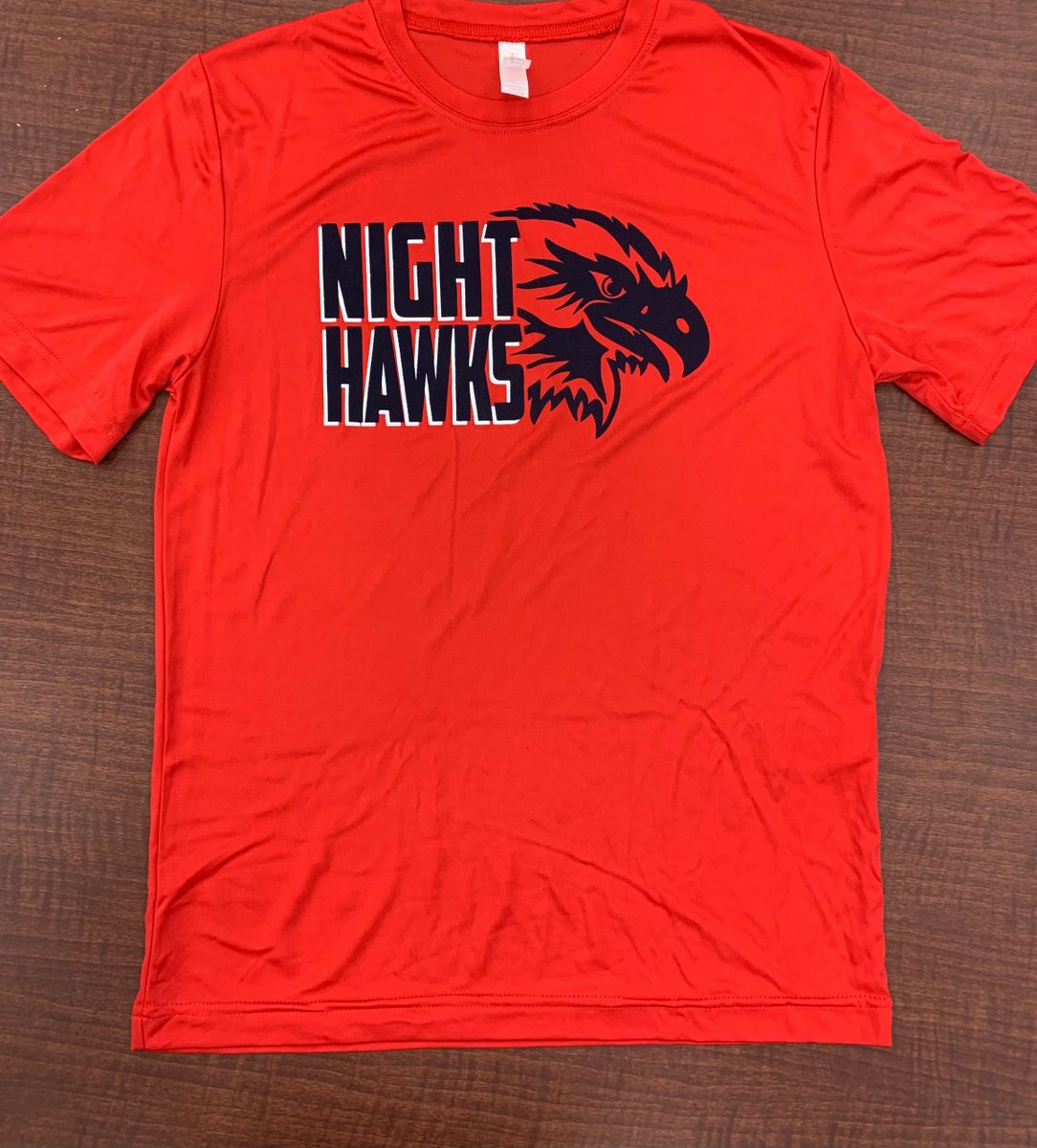 youth red dri fit shirt