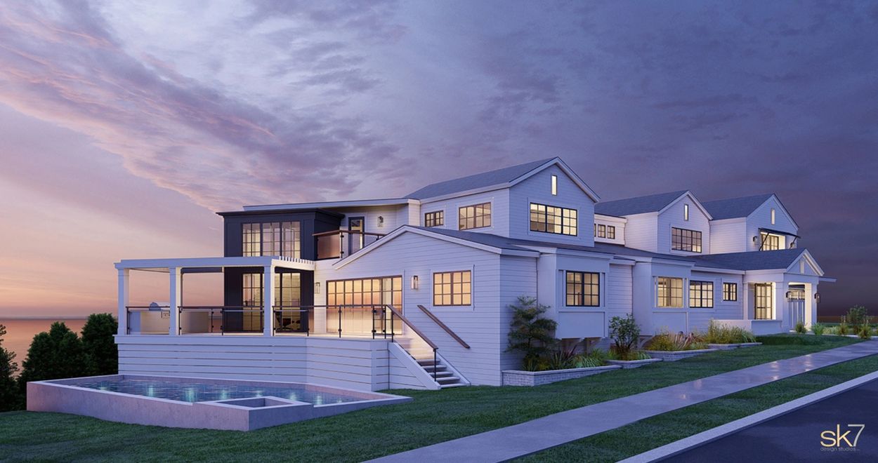 A custom home designed by famous architect Sam Koob in San Diego, CA.