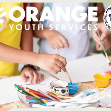 Orange Youth Services kid's painting class
