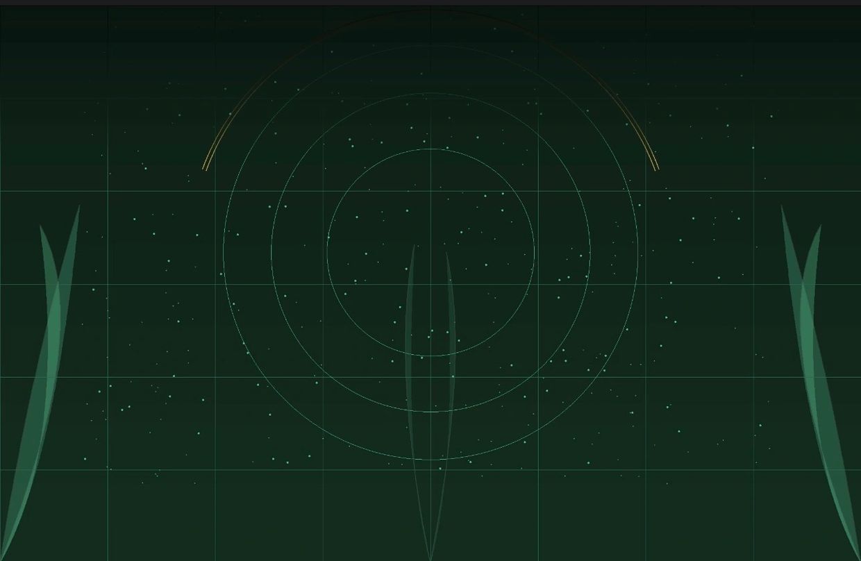 Deep forest green section background with subtle botanical leaf silhouettes in the lower corners,