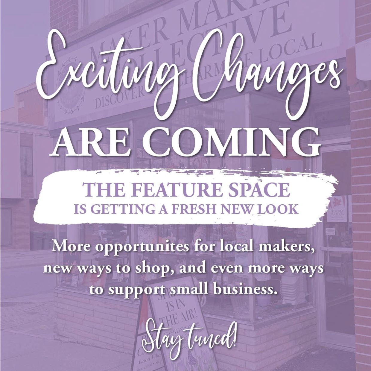 Announcement for upcoming changes and new look.