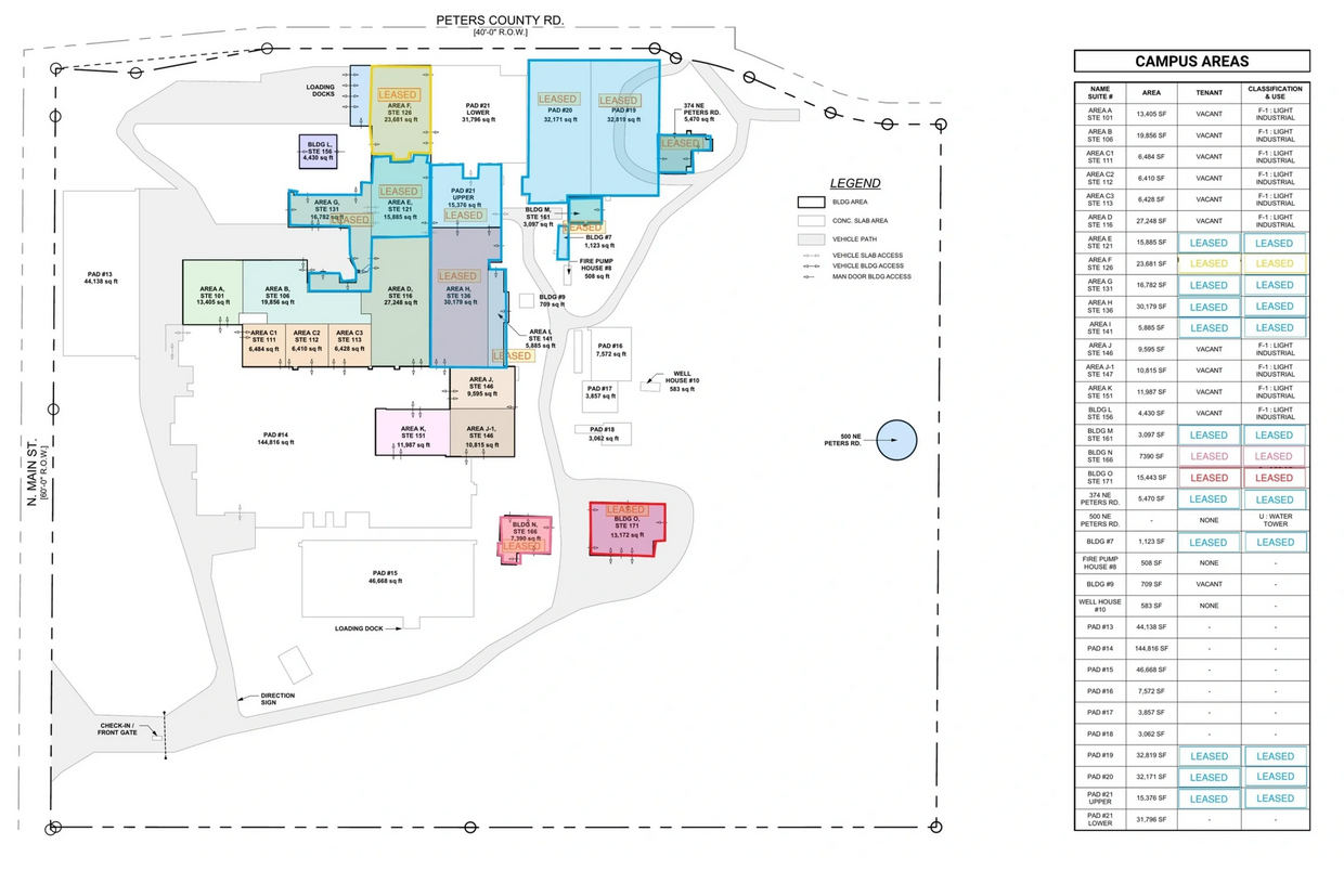Aerial view of Prineville Campus