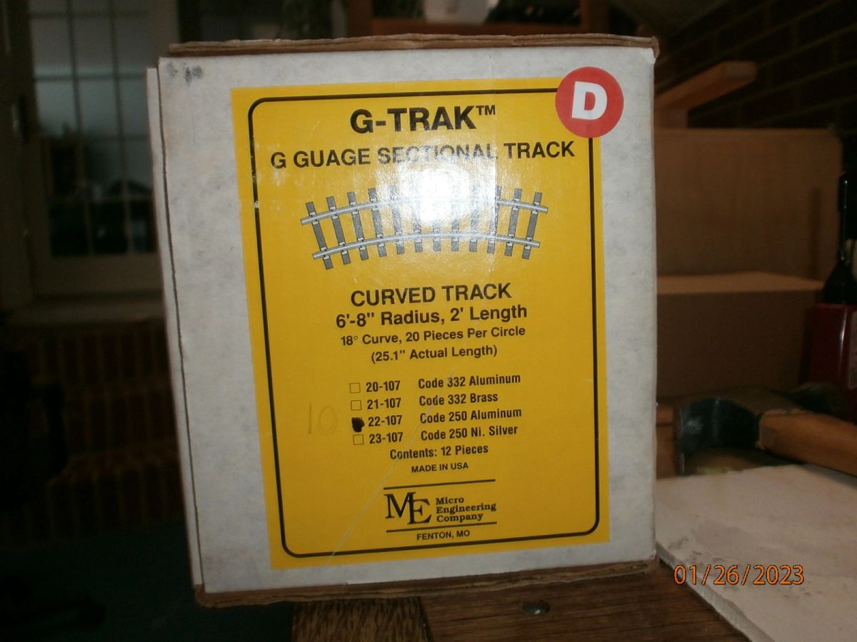 Microengineering 22-107 Aluminum Curve Track - Code 250