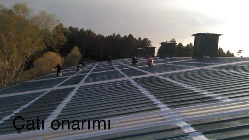 Adaba fabrika çatı tamiri