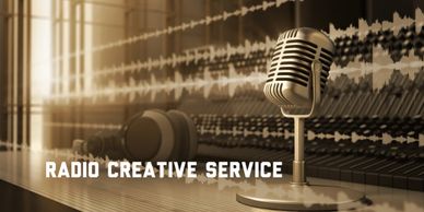 Radio Creative Service with microphone and headset