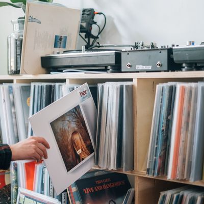 Vinyl Records with Record player