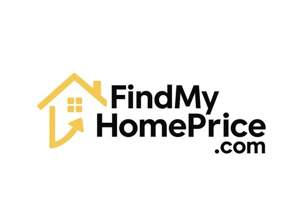 Logo for FindMyHomePrice.com with a house and upward arrow icon.