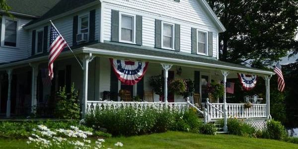 THE ALPINE HOMESTEAD IN RED, WHITE AND BLUE OUR 175TH YEAR CELEBRATION 