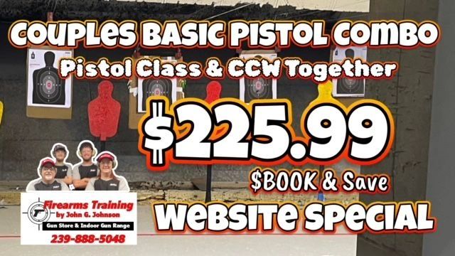 COUPLES BASIC PISTOL WITH FLORIDA CONCEALED CARRY COMBO