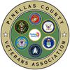 Pinellas County Veterans Association logo with military seals.