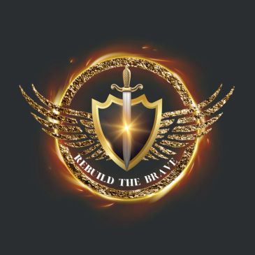 Golden sword and shield with wings emblem.