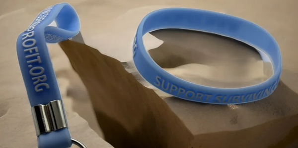 Get your Support Surviving Fentanyl wristband and keychain today!