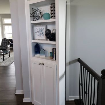 Hidden bookcase door