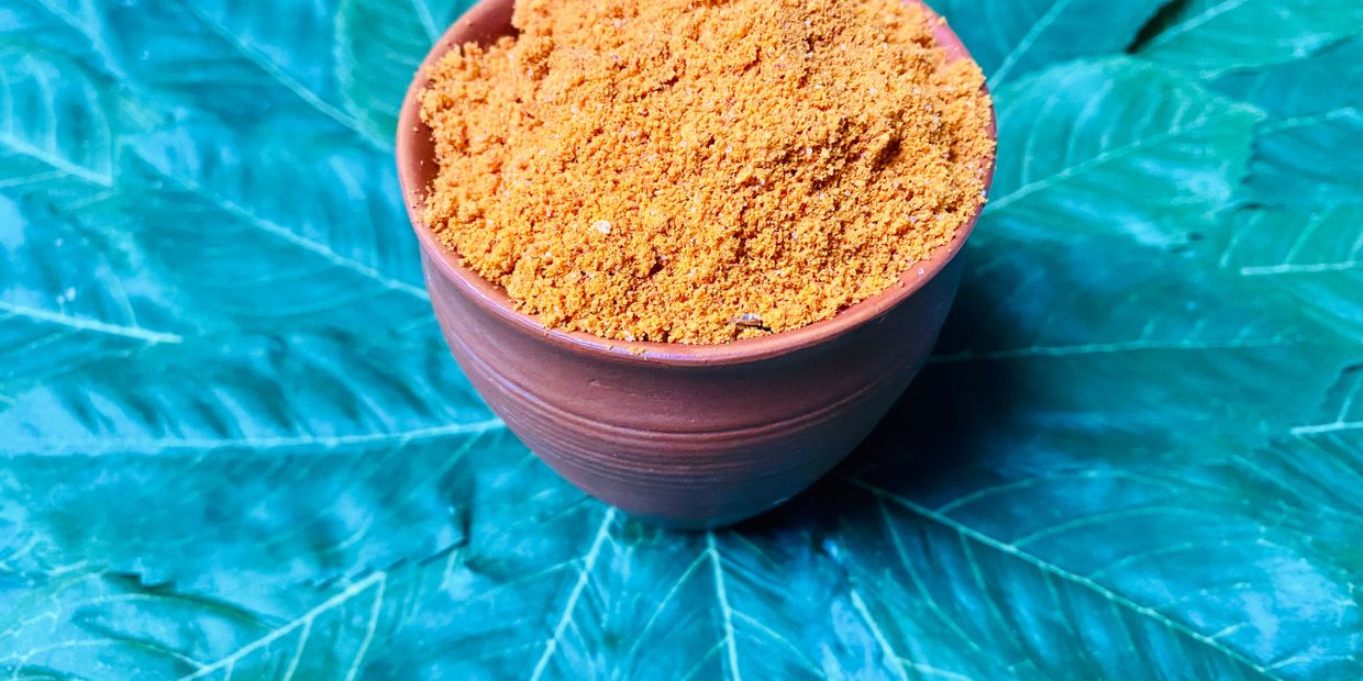 Spicy Idli powder with ingredients rich in Zinc. 
