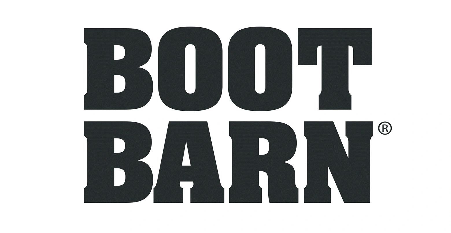 Bold black Boot Barn logo on white background.