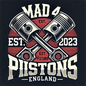 MAD 4 PISTONS is a Registered TM for Motorbike clothing, Biker Fashion, Motorbike hoodies, T-shirts