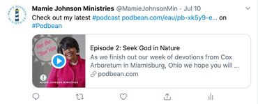 Mamie Johnson Ministries uses social media to launch a new podcast called, "See the SONrise."
