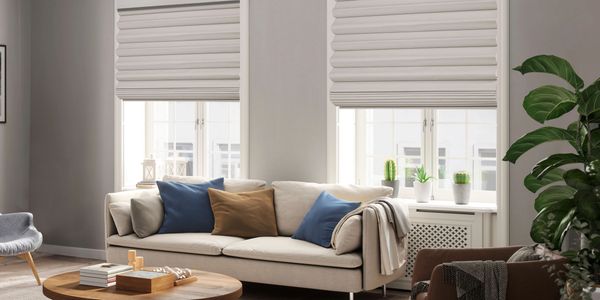 Roman Shades.  Motorized Shades and Blinds.