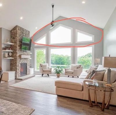 Gable Window - No Treatment
