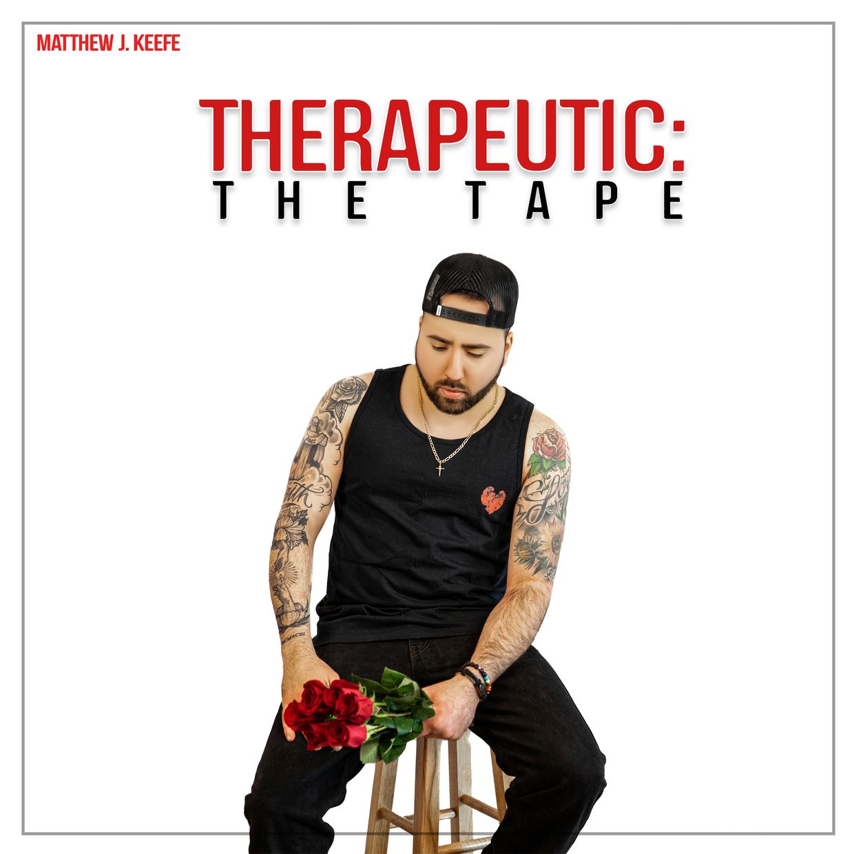 Spoken Word Recording Artist Matthew J. Keefe on the front cover of his debut EP. 