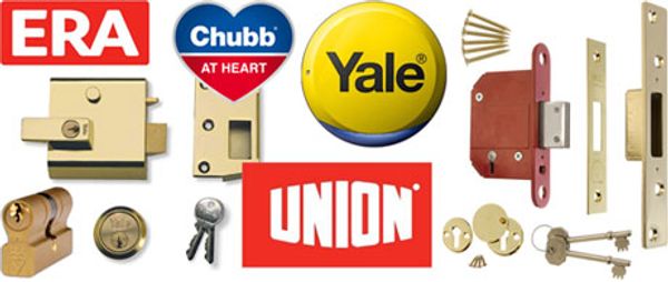 Various types of locks and brand names