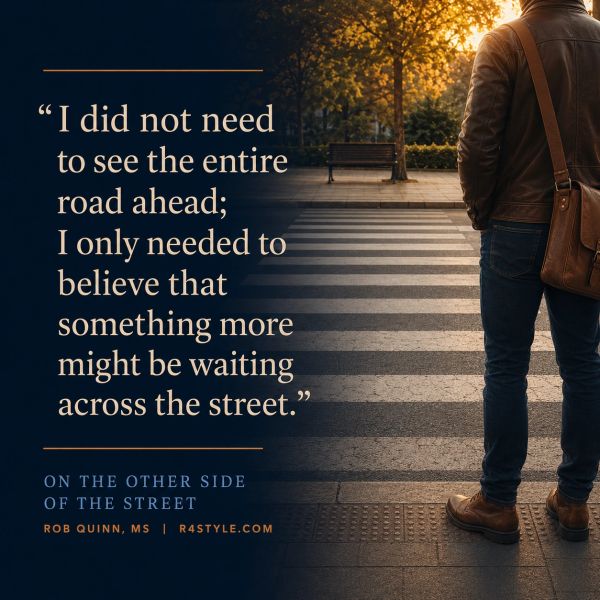 Inspirational quote about hope and belief in the unknown future.