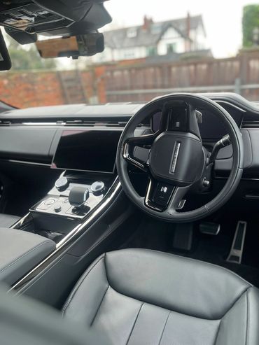 Range Rover sport interior after a detail.