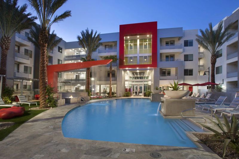 Photo from Loopnet.com - MUSE Apartments on Central Avenue, Phoenix, AZ Pool area
