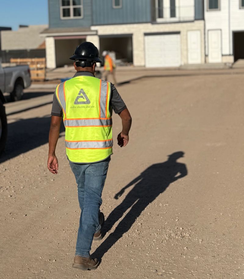 Our employees wear highly visible safety vests and shirts with our logo. Hard hats, safety glasses, and other PPE are fully required by both our superintendents and the jobsites.