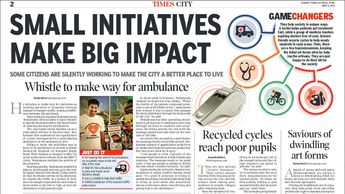 Kalyanaraman Venkatesan, Road Safety, Times of India, Pune, Give Way to Ambulance, Helmet