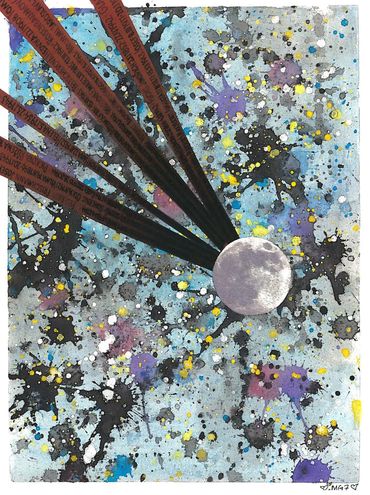 Moon - 2014
For Sale
Watercolor & Collage