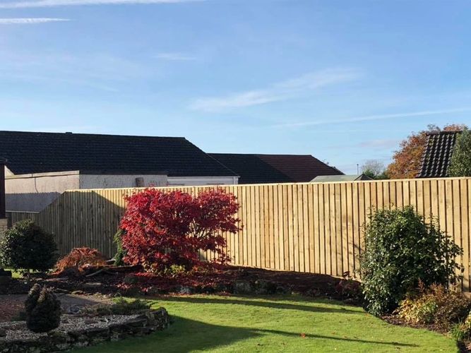 1.8meter high hit/miss vertical palisade fencing with top capping rail