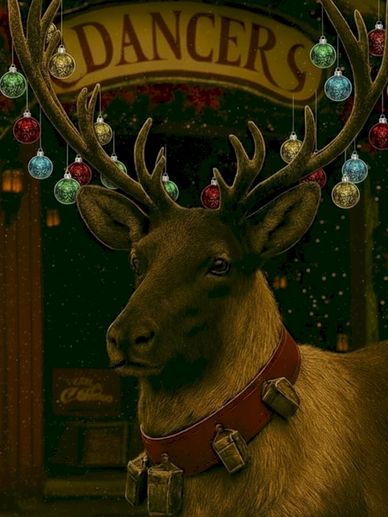 Authentic Santa's Dancer, the graceful reindeer of joy and motion.