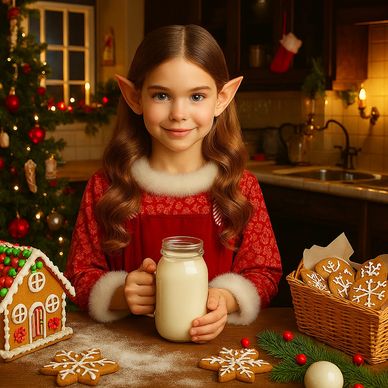 Merry Biscotti, NJ and PA Cookie Coordinator, managing Christmas Eve traditions for There's Santa.