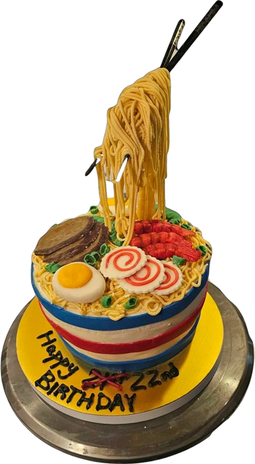 Anti-Gravity Ramen Cake