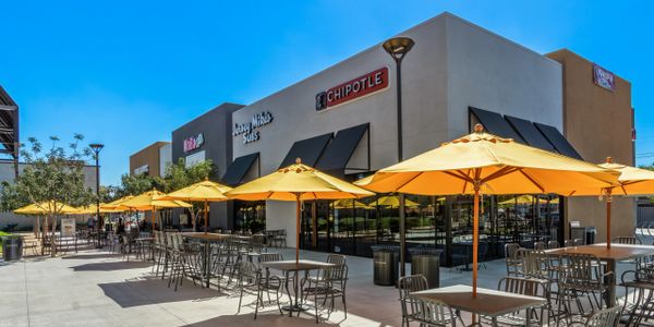 A Commercial Block of Food Establishments